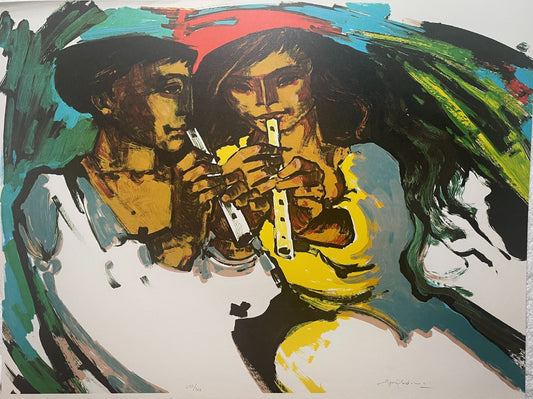 Flute Players by Jorge Dumas