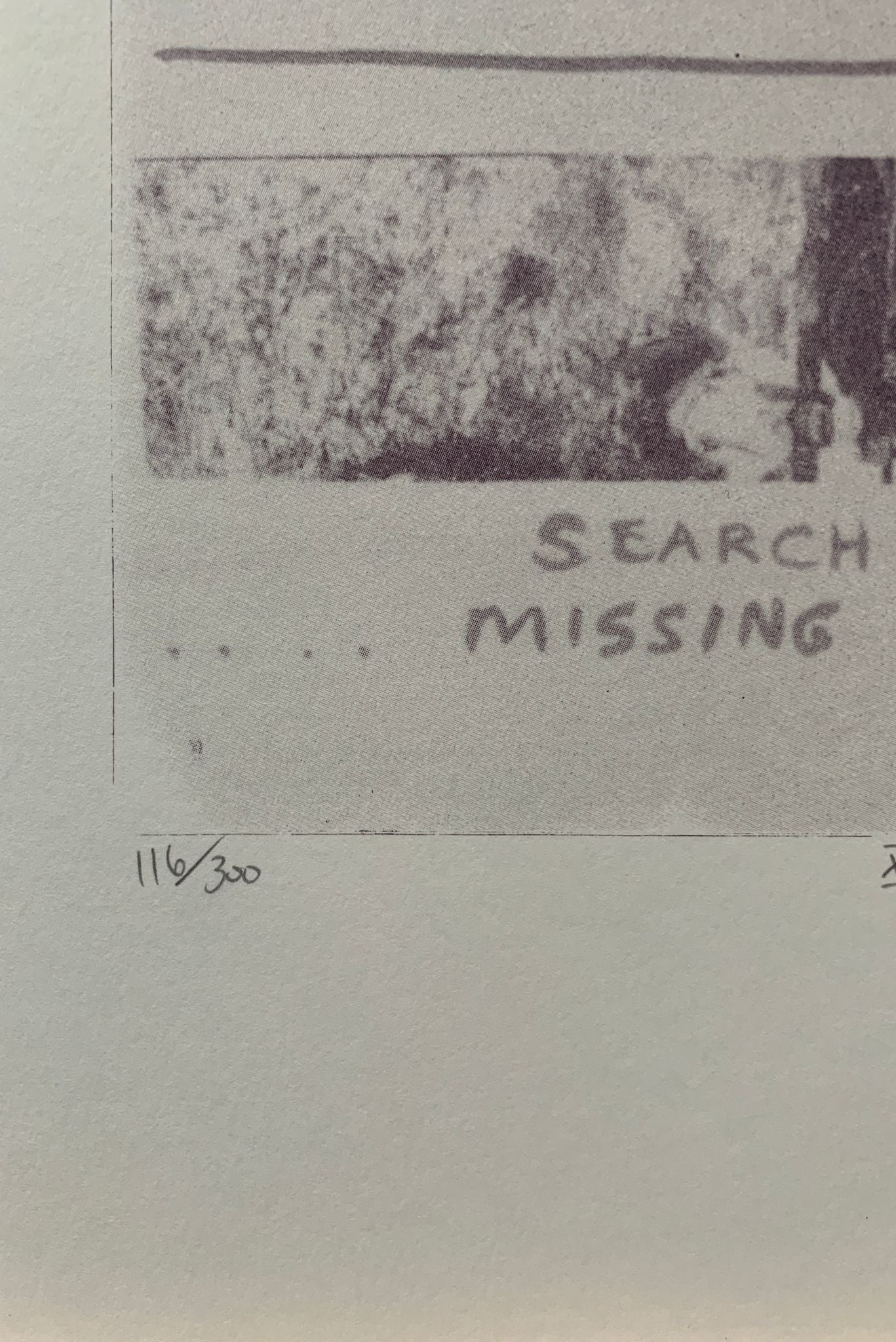 Search For Missing X by Carl Beam